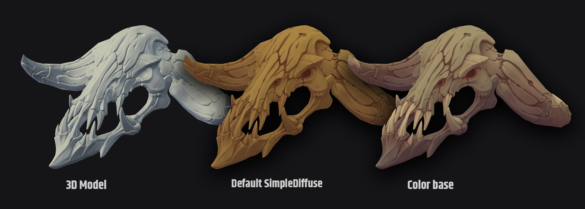 SimpleDiffuse texturing comparison
